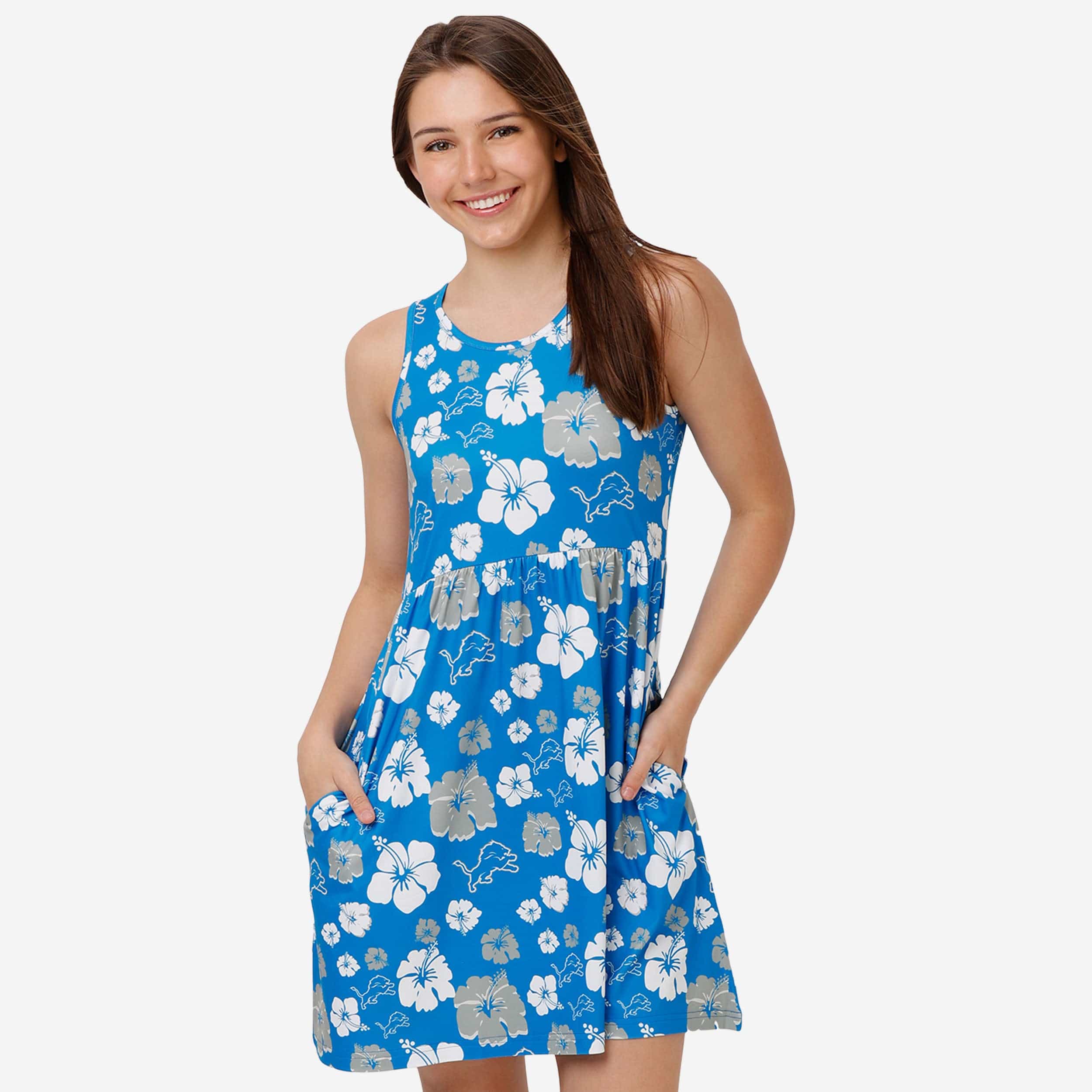 Women's FOCO Royal Buffalo Bills Floral Sundress