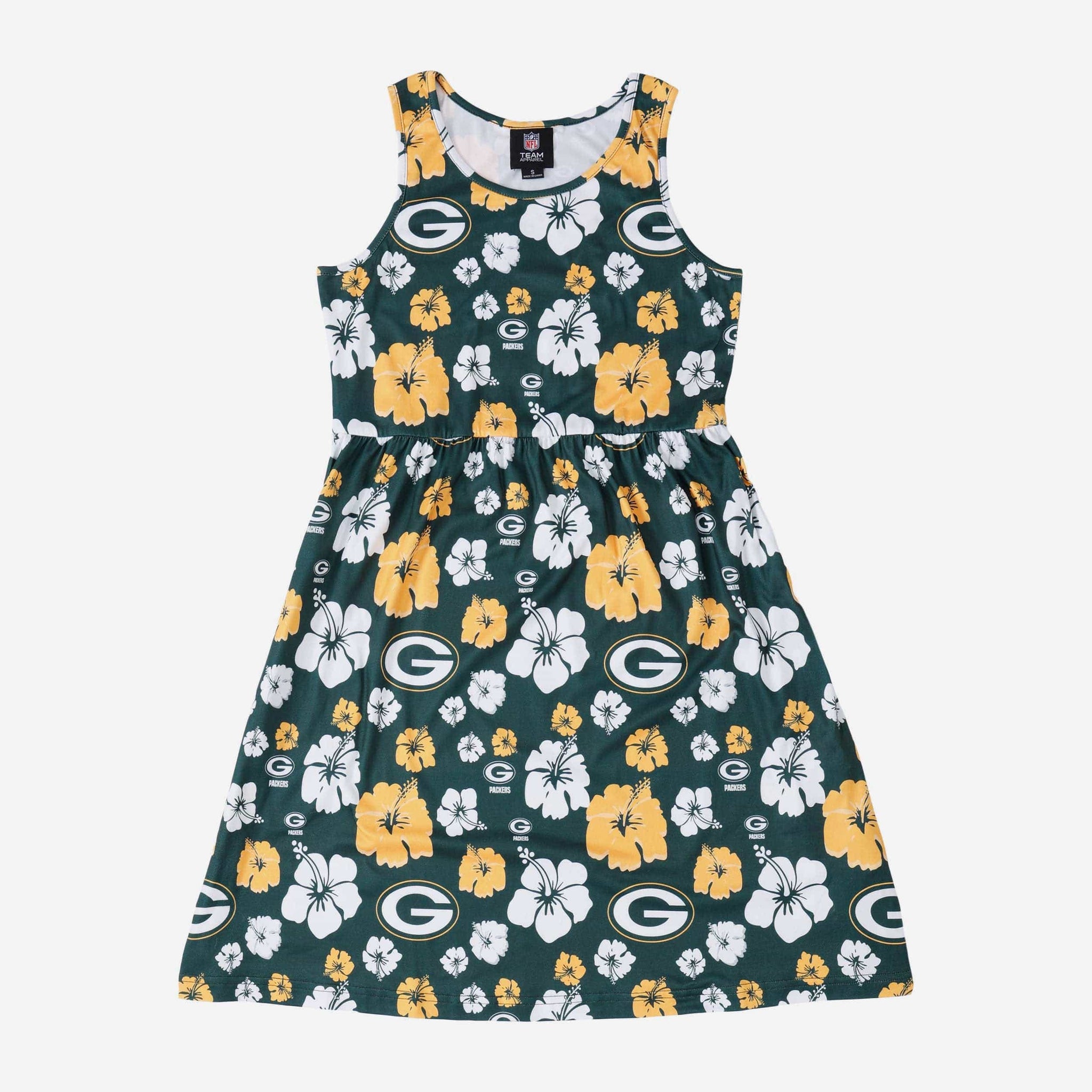 Green Bay Packers Womens Fan Favorite Floral Sundress FOCO