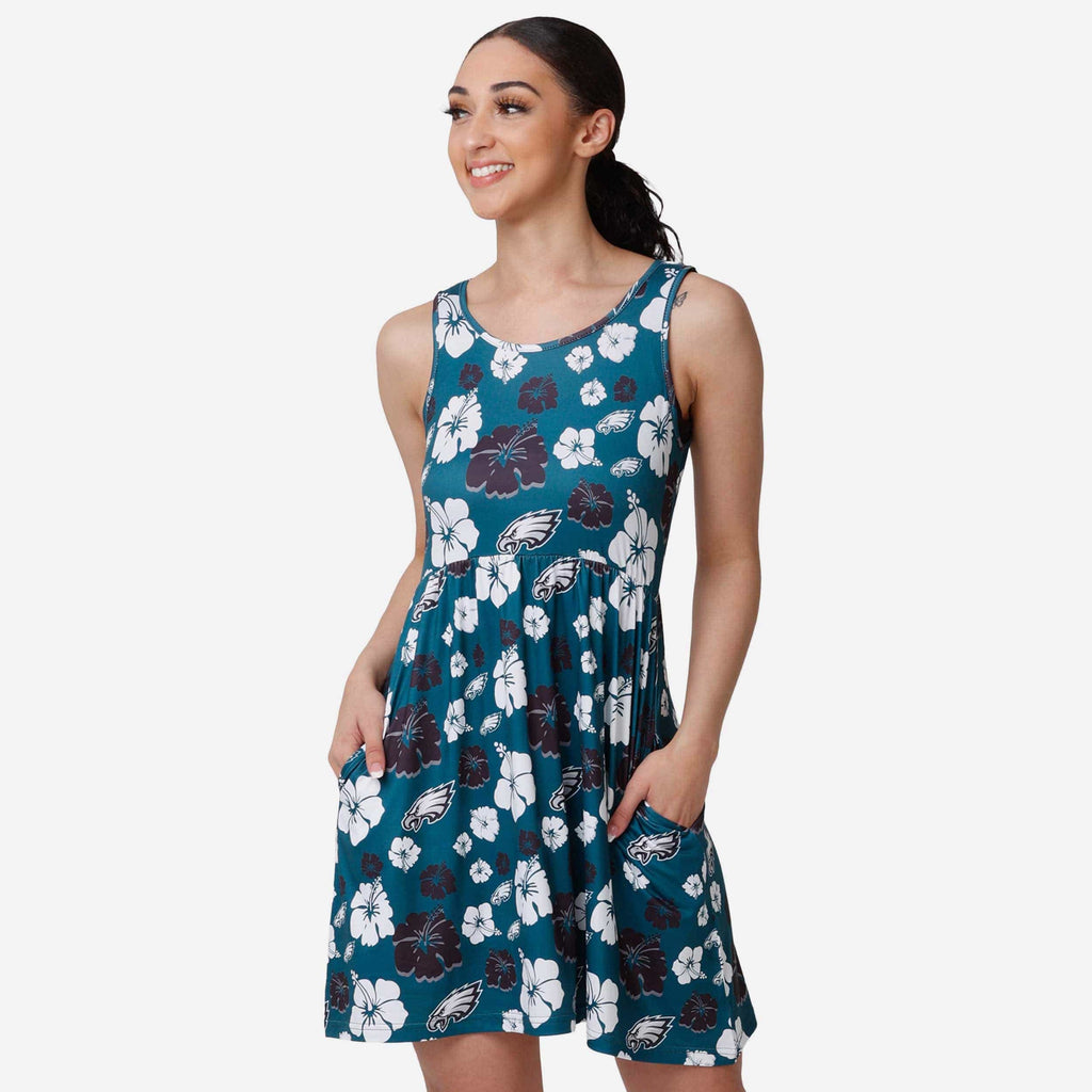 Philadelphia Eagles Womens Fan Favorite Floral Sundress FOCO S - FOCO.com