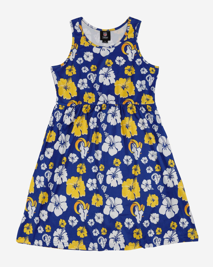 Los Angeles Rams Womens Fan Favorite Floral Sundress FOCO - FOCO.com