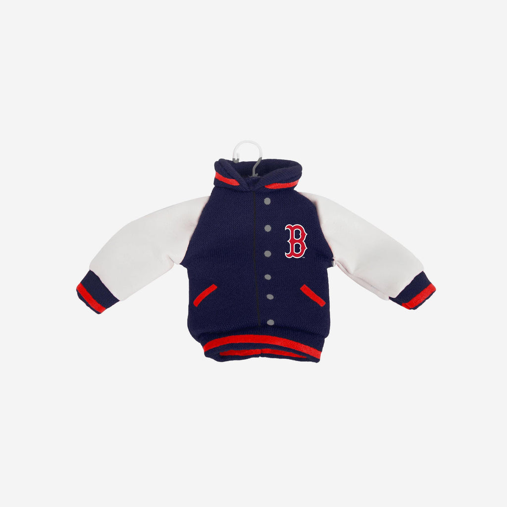 Boston Red Sox Fabric Varsity Jacket Ornament FOCO - FOCO.com