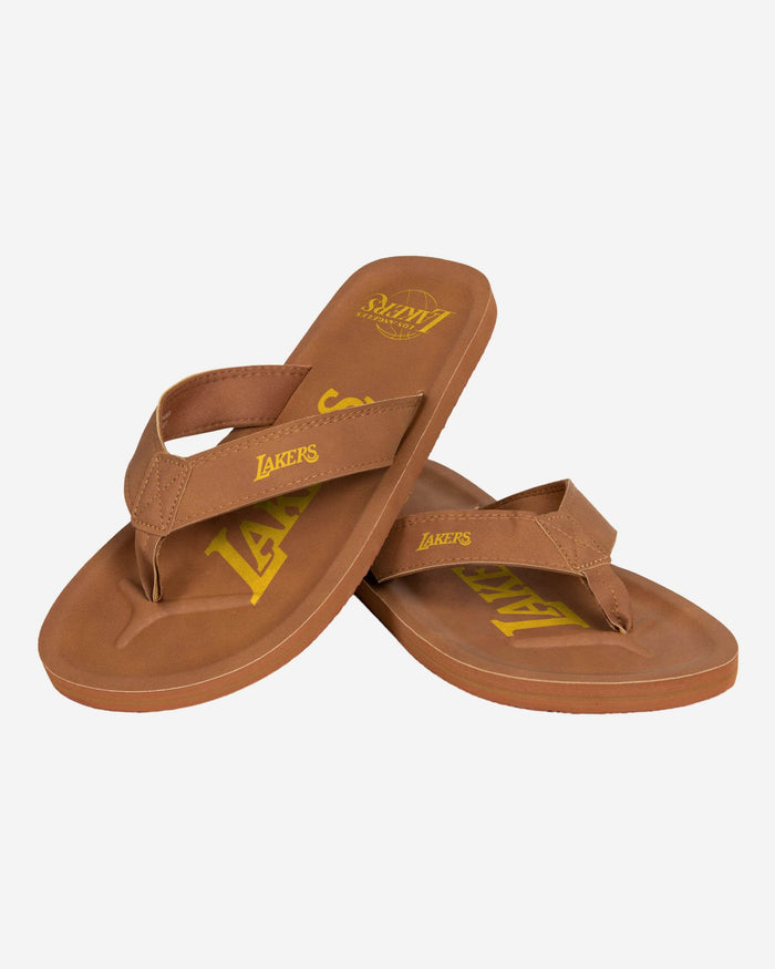 Los Angeles Lakers Color Pop Contour Flip Flop FOCO