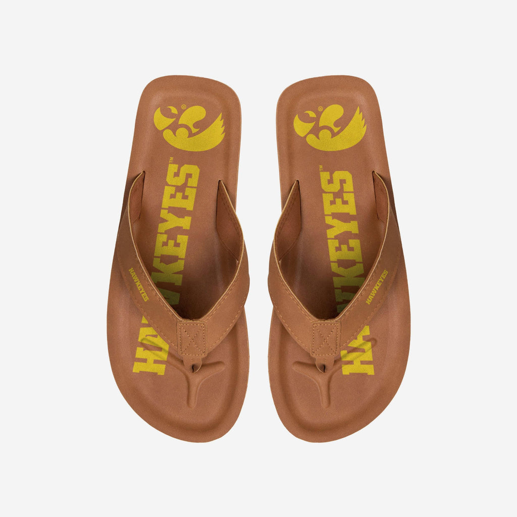 Iowa Hawkeyes Color Pop Contour Flip Flop FOCO S - FOCO.com