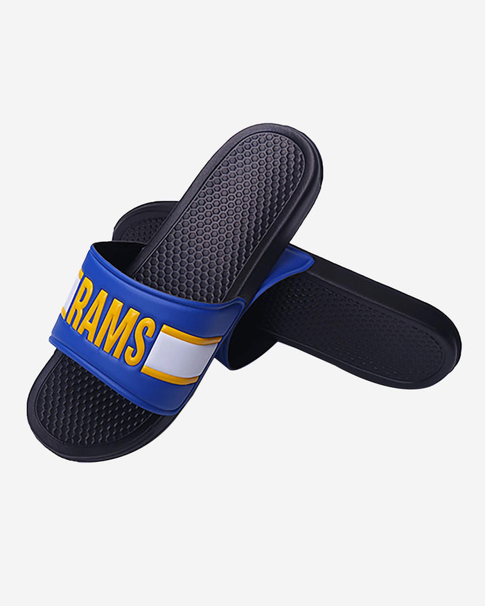 Los Angeles Rams Raised Wordmark Slide FOCO - FOCO.com