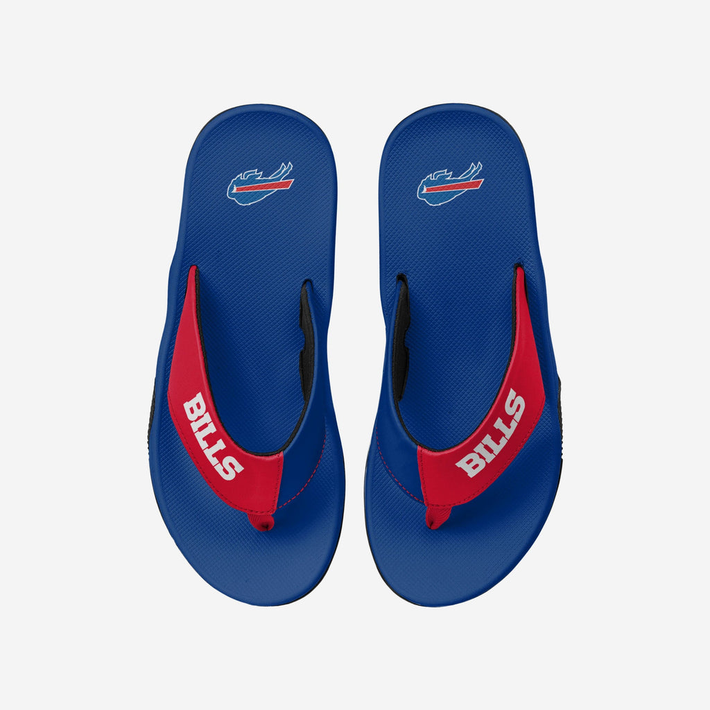 Buffalo Bills Team Color Contour Flip Flop FOCO S - FOCO.com