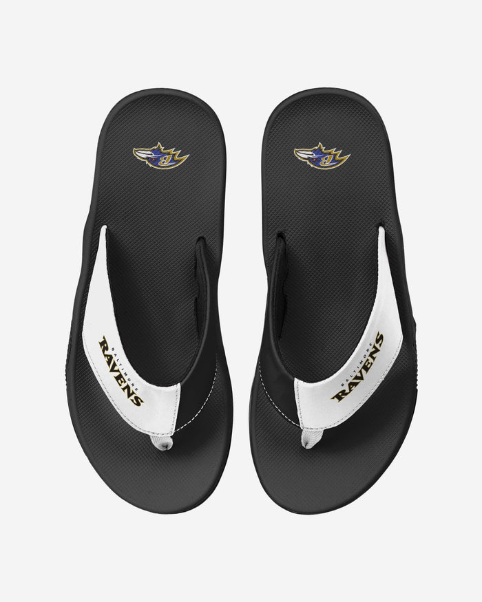 Baltimore Ravens Team Color Contour Flip Flop FOCO S - FOCO.com