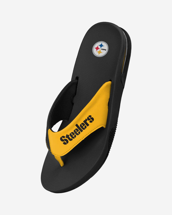 Pittsburgh Steelers Team Color Contour Flip Flop FOCO - FOCO.com