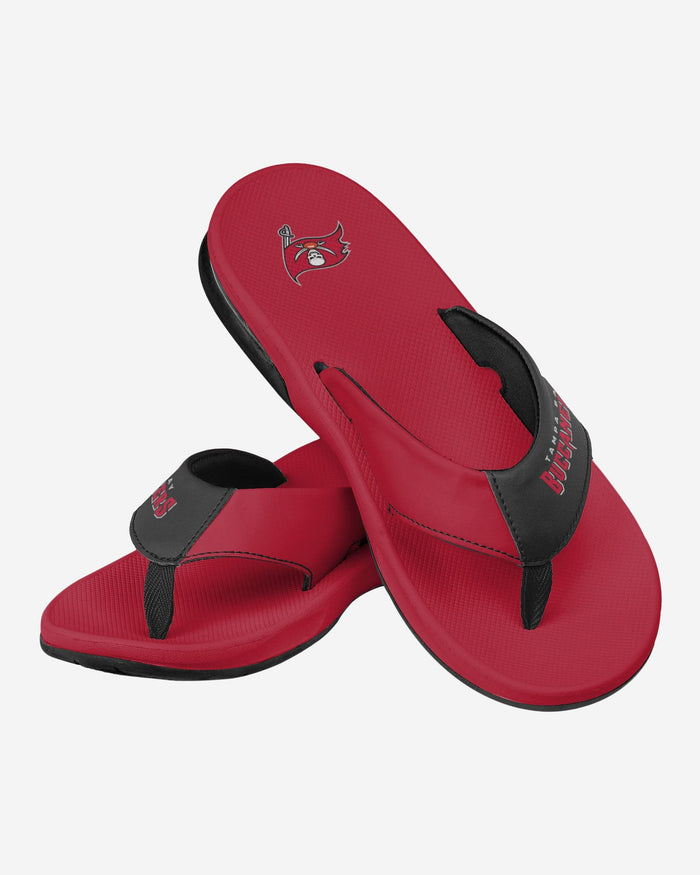 Tampa Bay Buccaneers Team Color Contour Flip Flop FOCO - FOCO.com