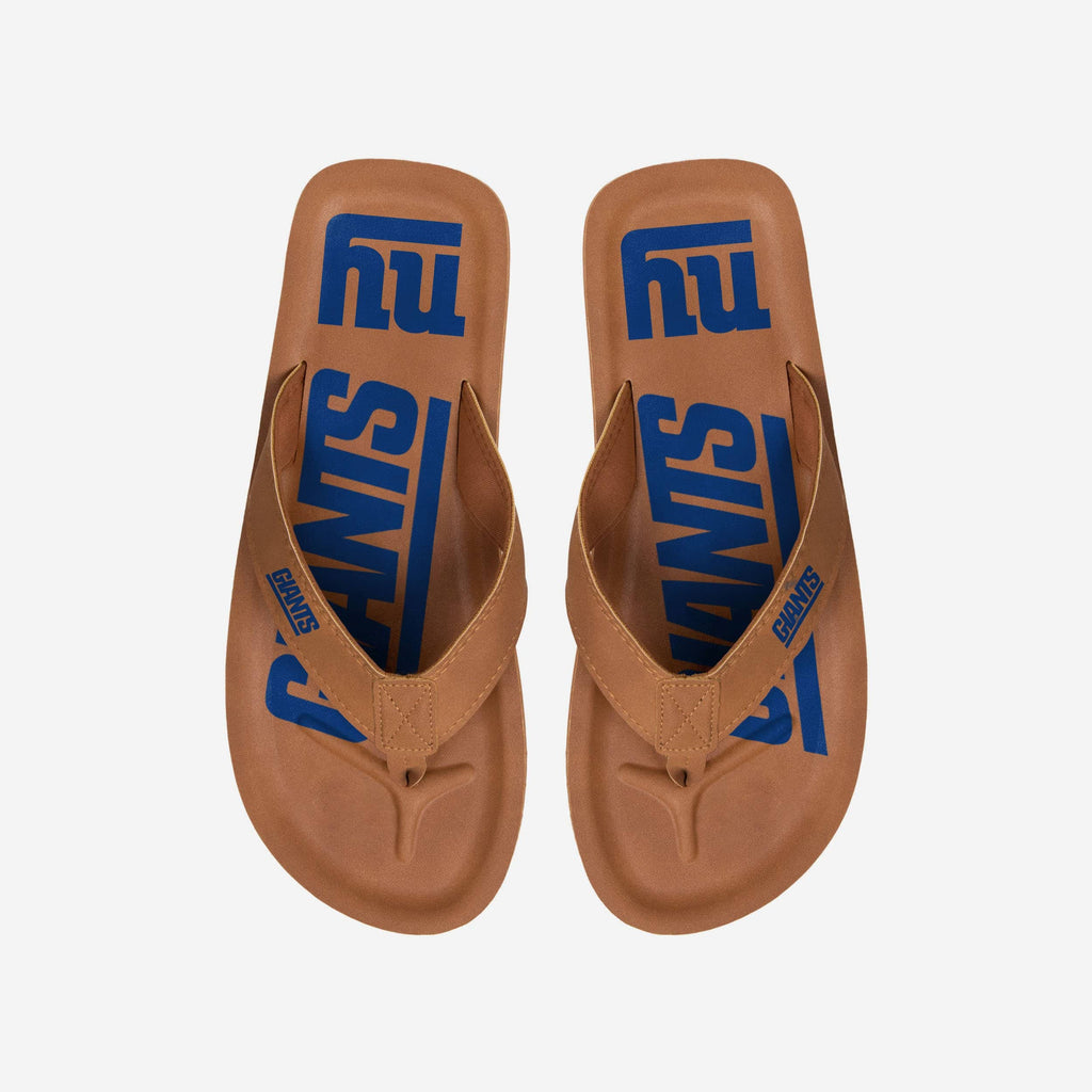 New York Giants Color Pop Contour Flip Flop FOCO S - FOCO.com