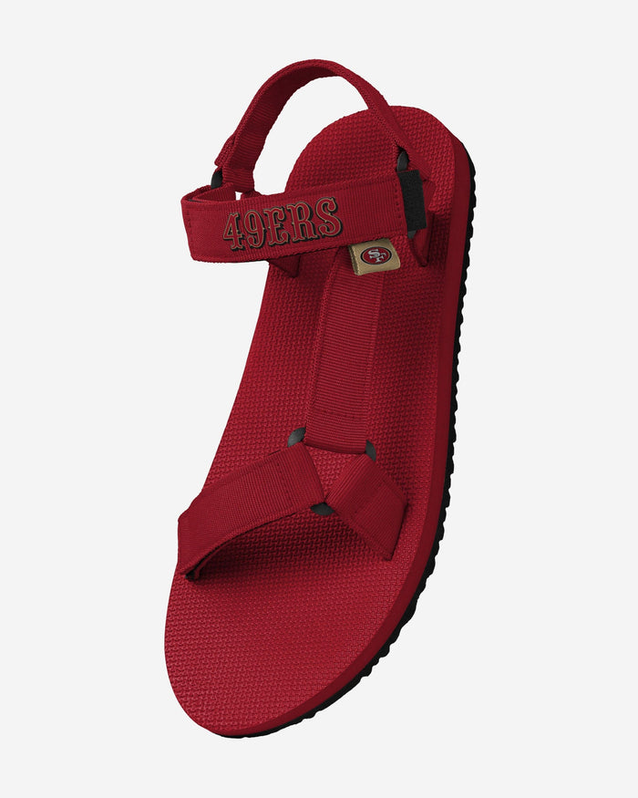 San Francisco 49ers Mens Solid Strap Sandal FOCO - FOCO.com