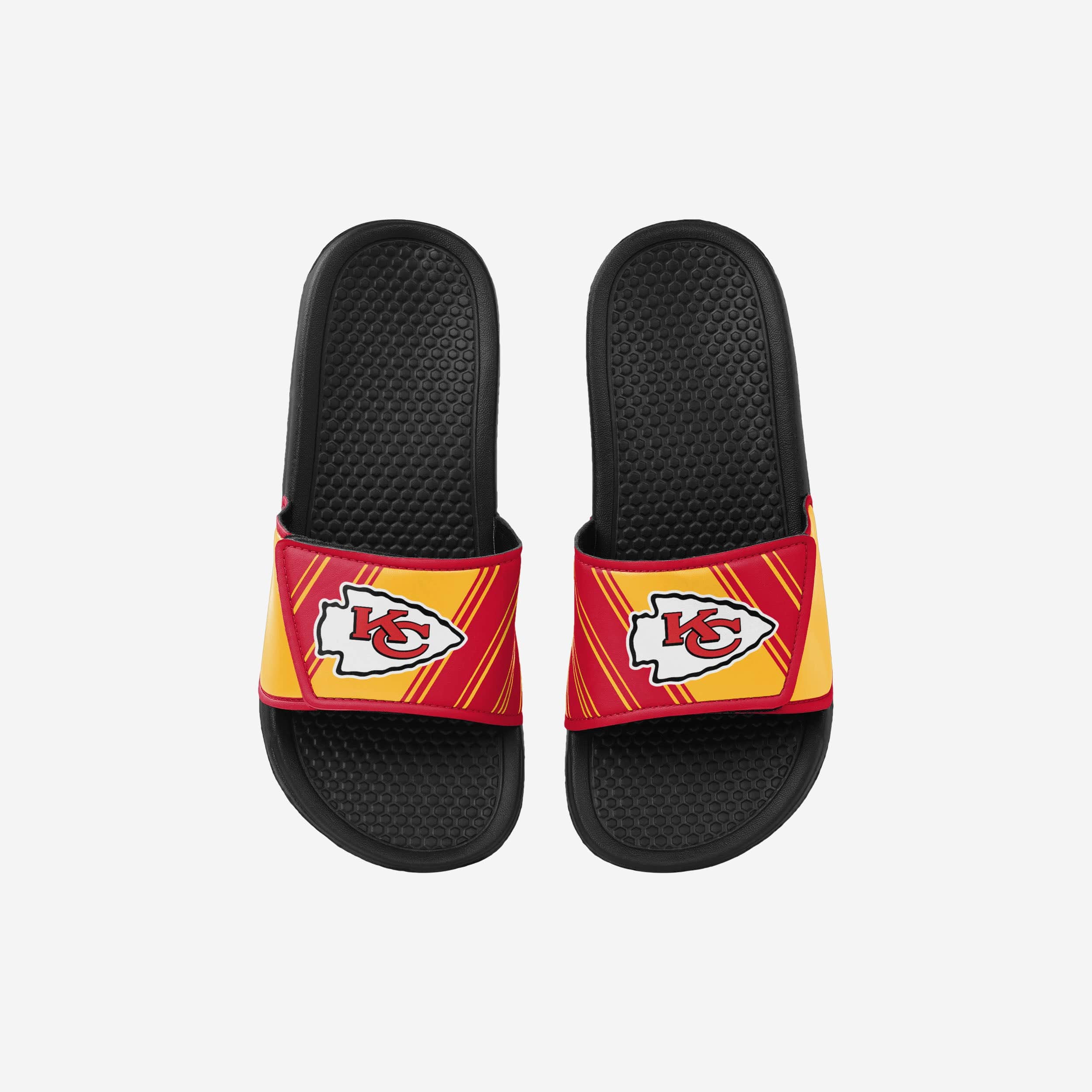 Kansas City Chiefs FOCO Youth Big Logo Color Edge Slippers