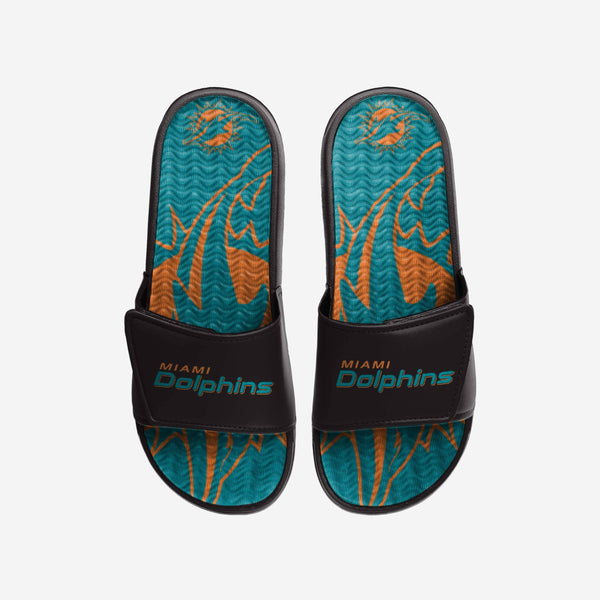 Men's FOCO Miami Dolphins Gel Slide Sandals