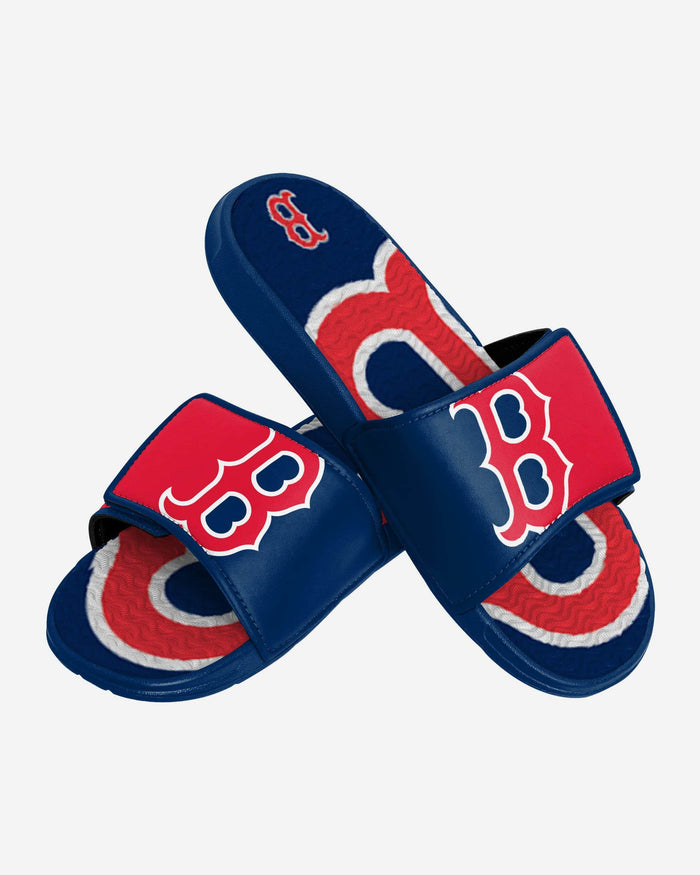 Boston Red Sox Colorblock Big Logo Gel Slide FOCO - FOCO.com