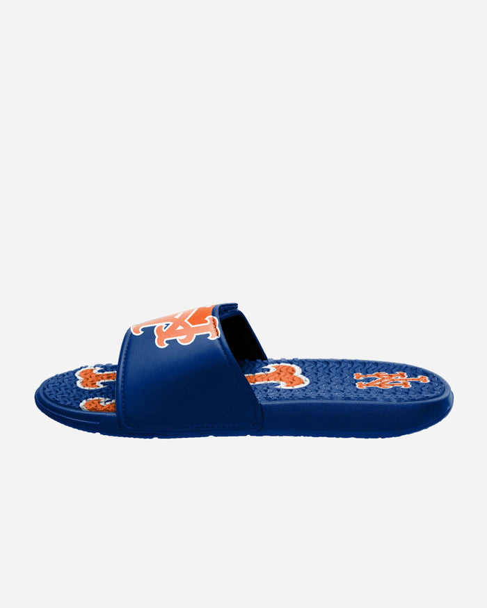 New York Mets MLB Mens Colorblock Big Logo Gel Slide FOCO - FOCO.com