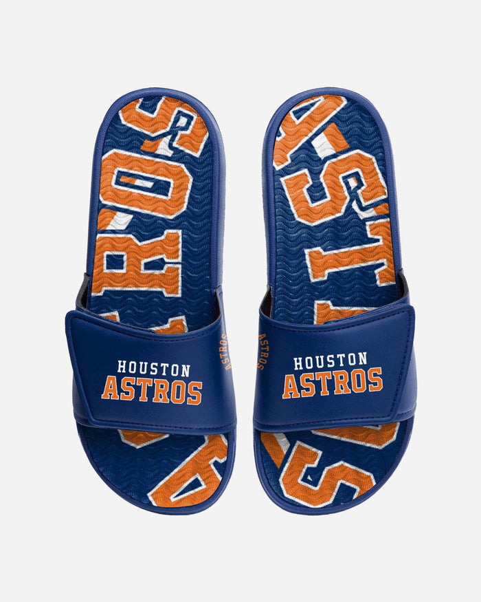 Houston Astros Bold Wordmark Gel Slide FOCO S - FOCO.com