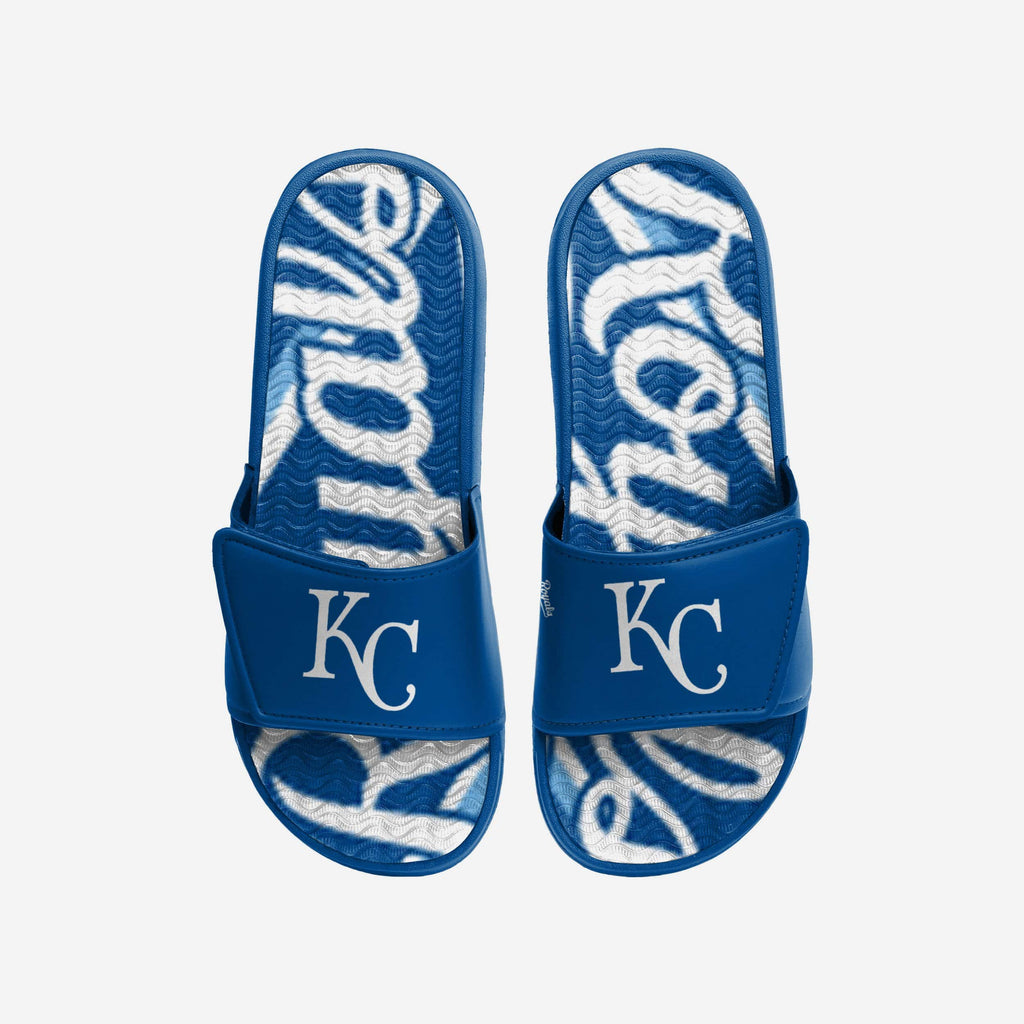 Kansas City Royals Bold Wordmark Gel Slide FOCO S - FOCO.com