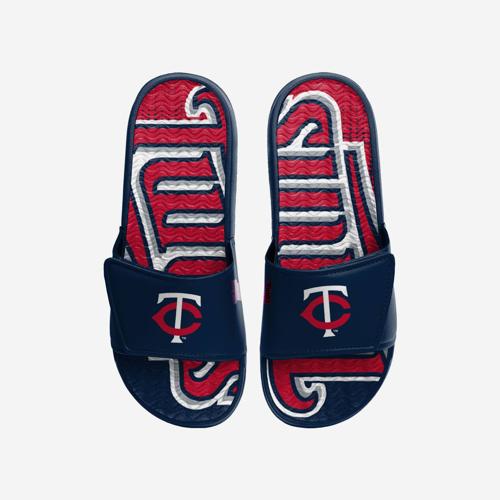 Minnesota Twins Gradient Wordmark Gel Slide FOCO S - FOCO.com