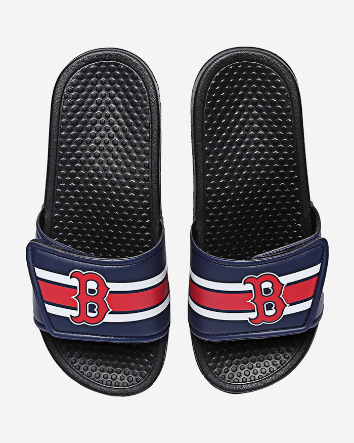 Boston Red Sox Stripe Legacy Sport Slide FOCO S - FOCO.com