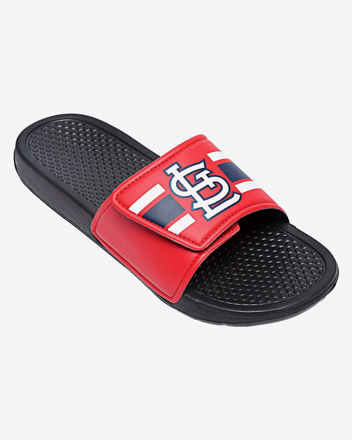 St Louis Cardinals Stripe Legacy Sport Slide FOCO - FOCO.com