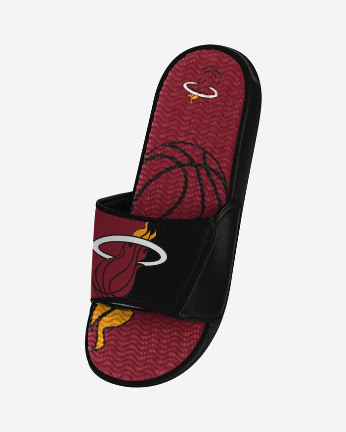 Miami Heat Colorblock Big Logo Gel Slide FOCO - FOCO.com