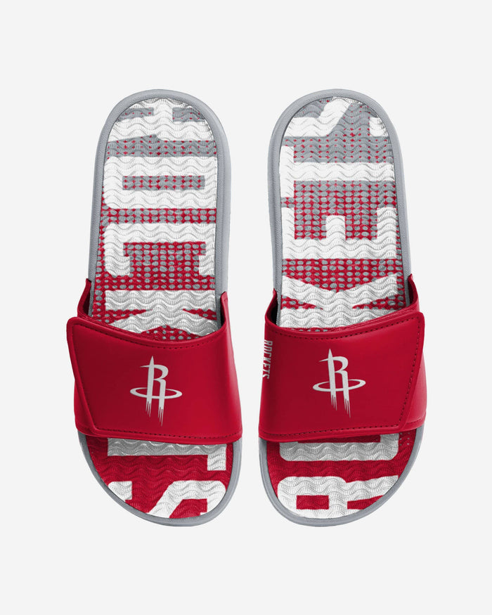 Houston Rockets Gradient Wordmark Gel Slide FOCO S - FOCO.com