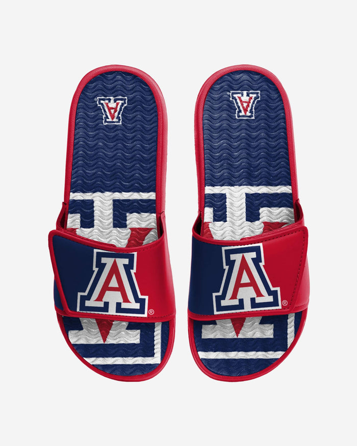 Arizona Wildcats Colorblock Big Logo Gel Slide FOCO S - FOCO.com