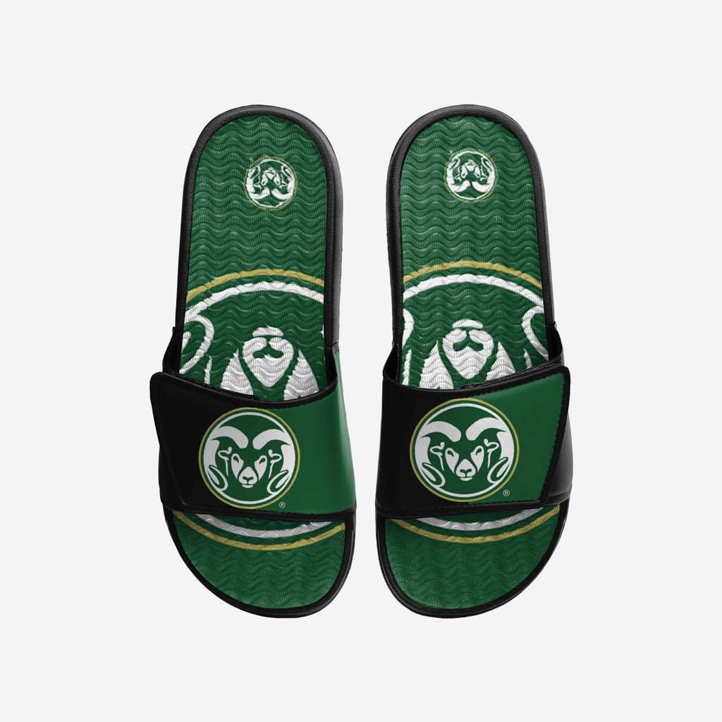 Colorado State Rams Colorblock Big Logo Gel Slide FOCO S - FOCO.com