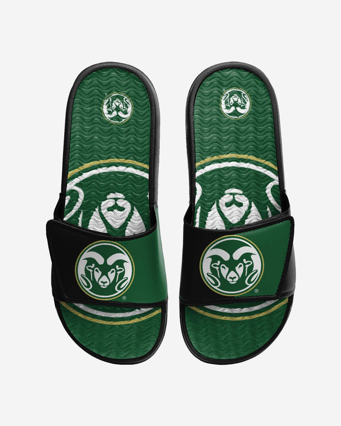 Colorado State Rams Colorblock Big Logo Gel Slide FOCO S - FOCO.com