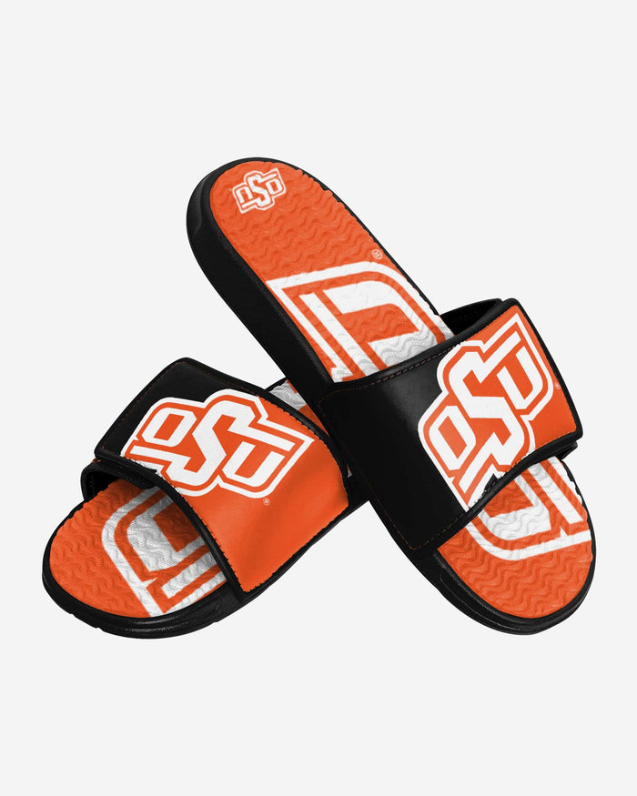 Oklahoma State Cowboys Colorblock Big Logo Gel Slide FOCO - FOCO.com