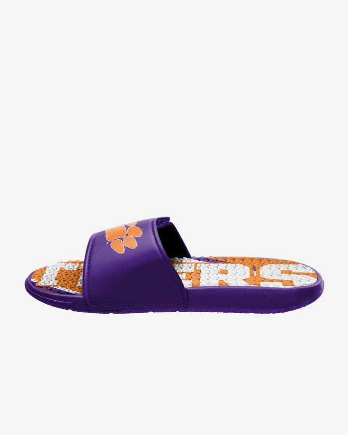 Clemson Tigers Bold Wordmark Gel Slide FOCO - FOCO.com