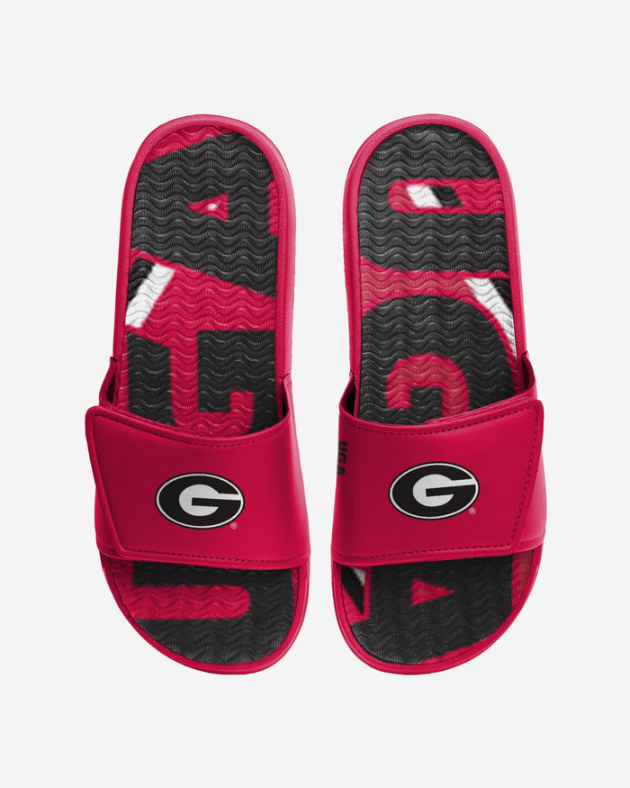 Georgia Bulldogs Bold Wordmark Gel Slide FOCO S - FOCO.com