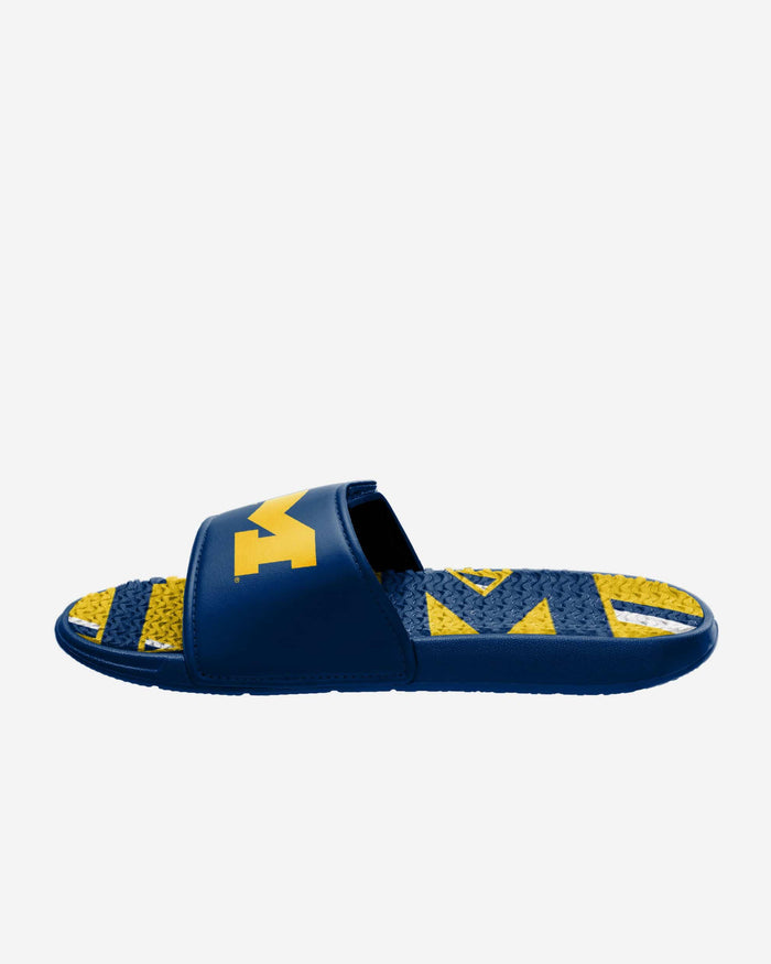 Michigan Wolverines Bold Wordmark Gel Slide FOCO - FOCO.com