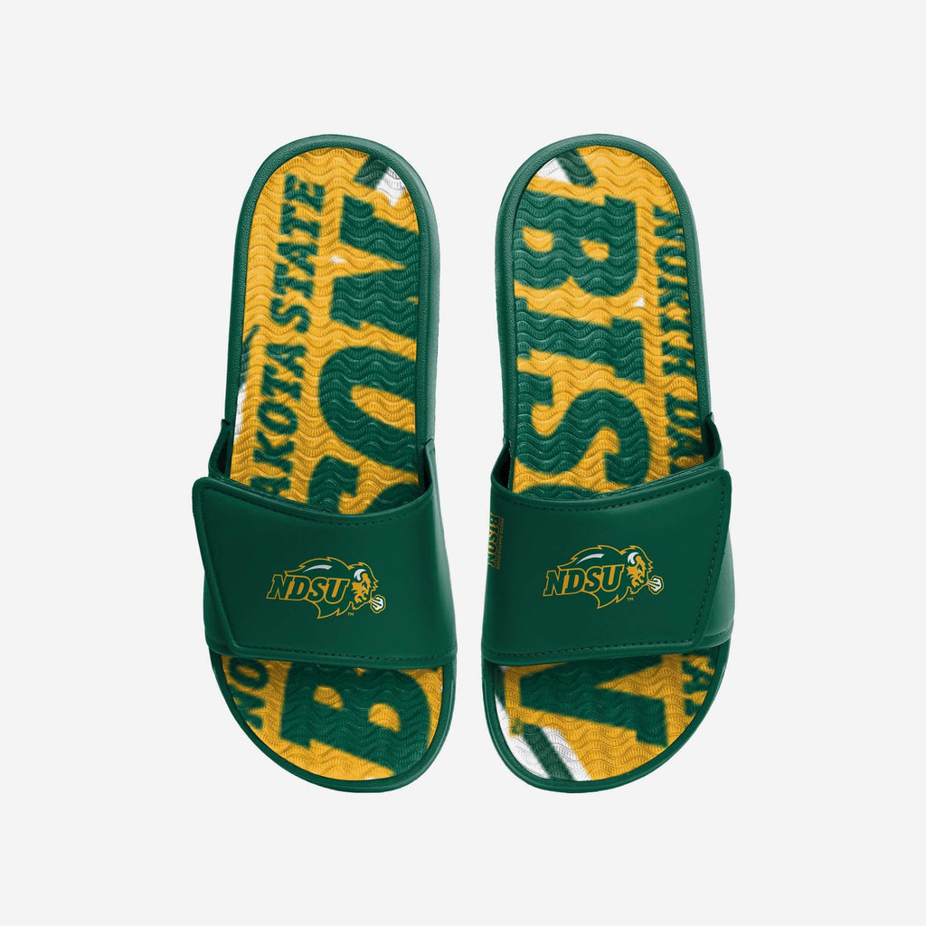 North Dakota State Bison Bold Wordmark Gel Slide FOCO S - FOCO.com