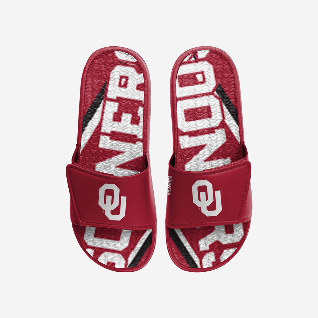 Oklahoma Sooners Bold Wordmark Gel Slide FOCO S - FOCO.com