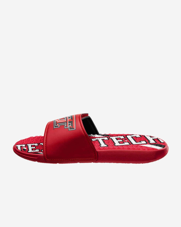 Texas Tech Red Raiders Bold Wordmark Gel Slide FOCO - FOCO.com