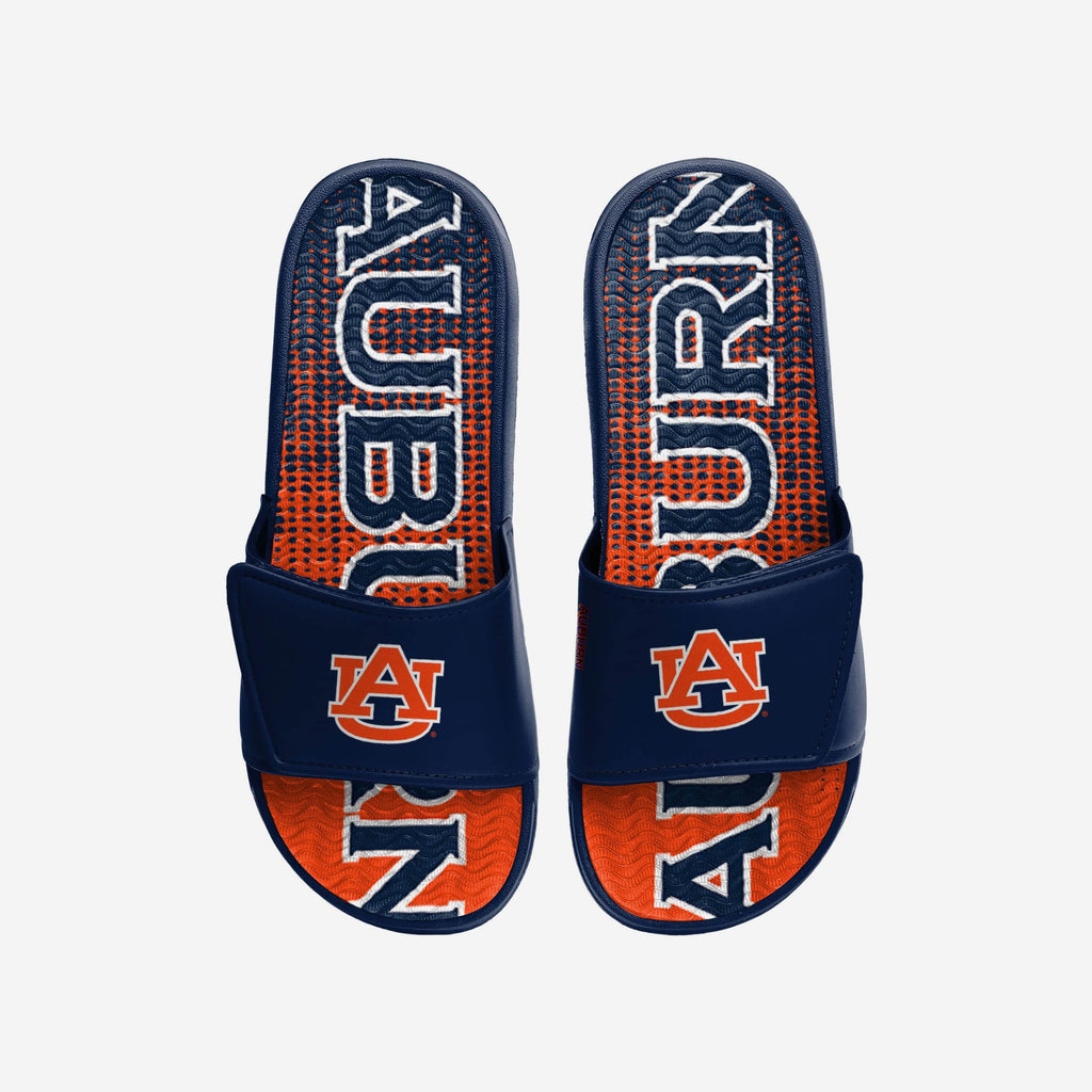 Auburn Tigers Gradient Wordmark Gel Slide FOCO S - FOCO.com