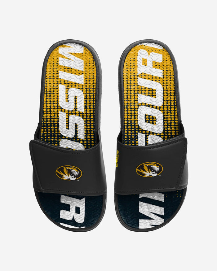 Missouri Tigers Gradient Wordmark Gel Slide FOCO S - FOCO.com