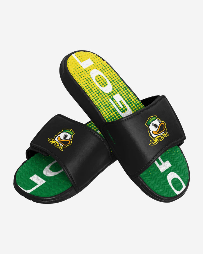 Oregon Ducks Gradient Wordmark Gel Slide FOCO - FOCO.com