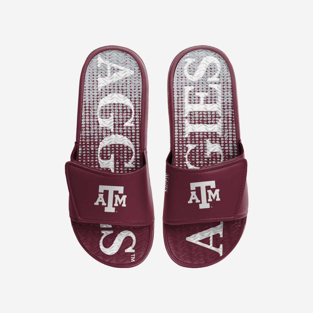 Texas A&M Aggies Gradient Wordmark Gel Slide FOCO S - FOCO.com