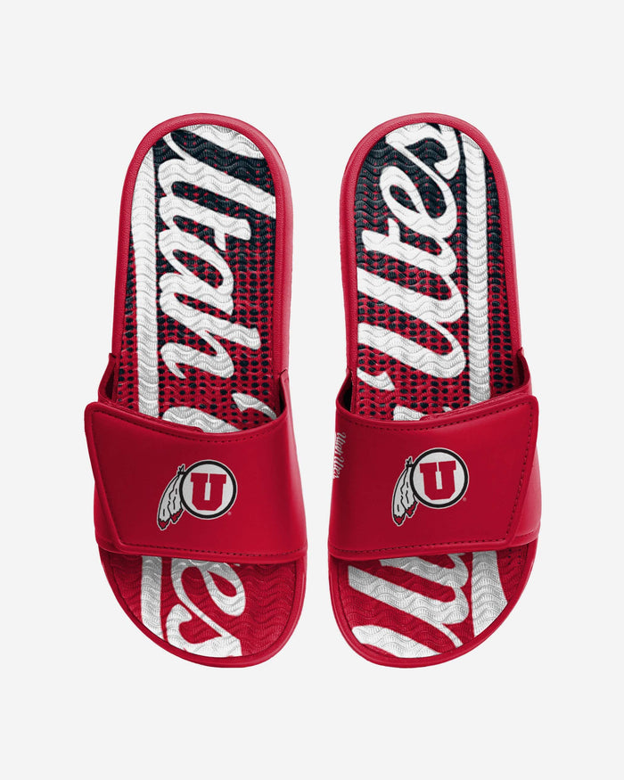 Utah Utes Gradient Wordmark Gel Slide FOCO S - FOCO.com