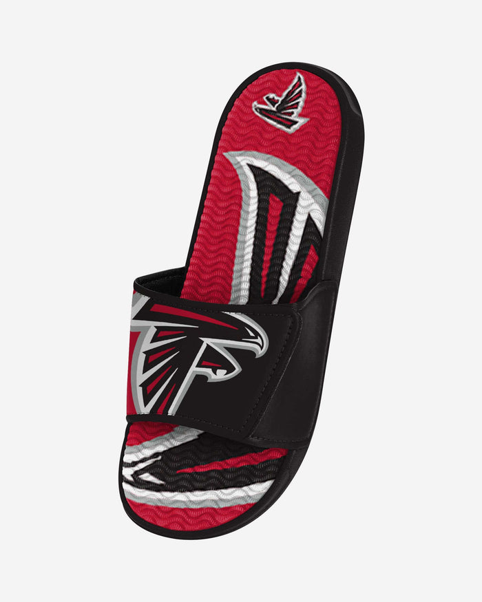 Atlanta Falcons Colorblock Big Logo Gel Slide FOCO - FOCO.com