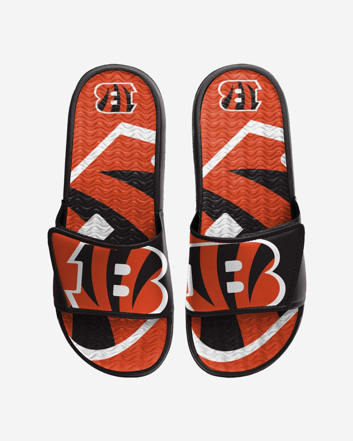 Cincinnati Bengals Colorblock Big Logo Gel Slide FOCO S - FOCO.com