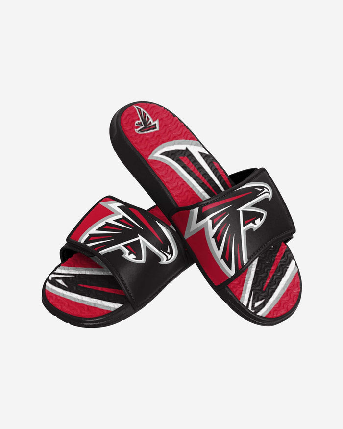 Atlanta Falcons Youth Colorblock Big Logo Gel Slide FOCO - FOCO.com