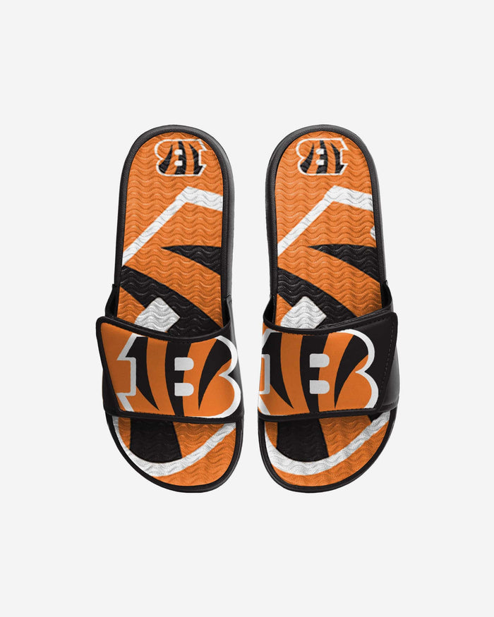 Cincinnati Bengals Youth Colorblock Big Logo Gel Slide FOCO S - FOCO.com