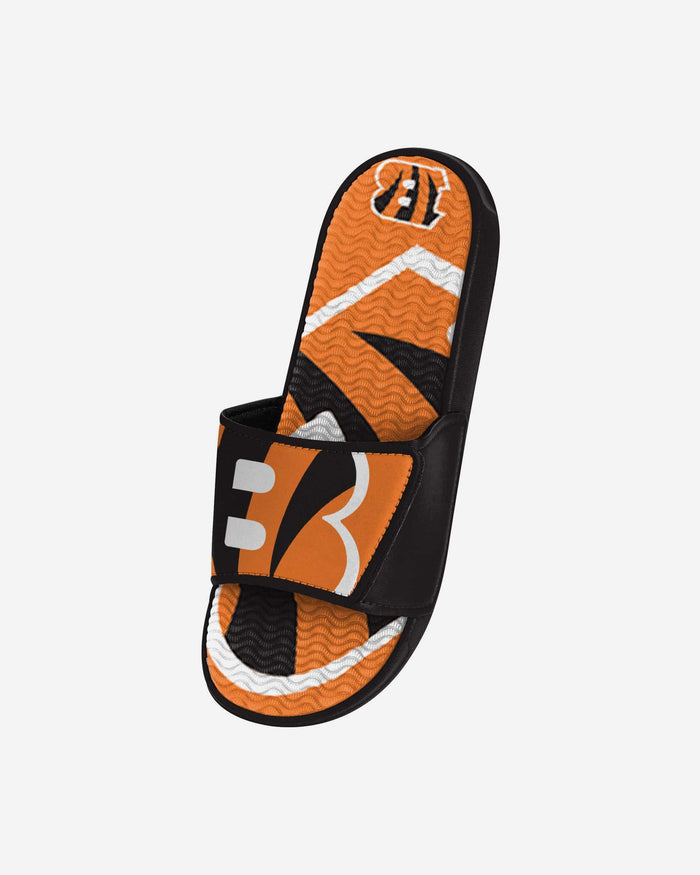 Cincinnati Bengals Youth Colorblock Big Logo Gel Slide FOCO - FOCO.com