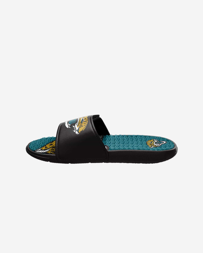 Jacksonville Jaguars Youth Colorblock Big Logo Gel Slide FOCO - FOCO.com