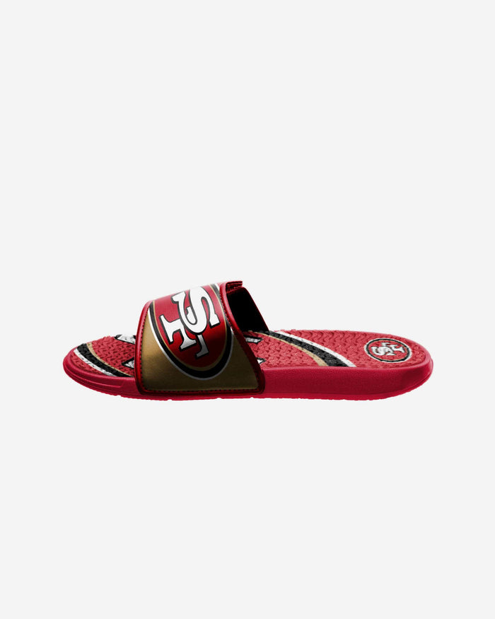 San Francisco 49ers Youth Colorblock Big Logo Gel Slide FOCO - FOCO.com