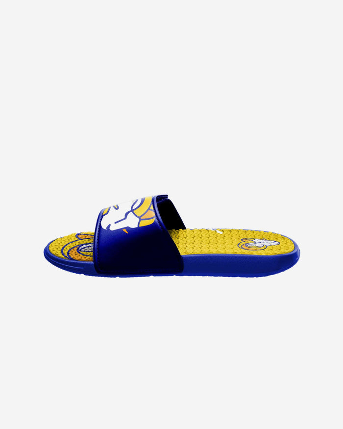 Los Angeles Rams Youth Colorblock Big Logo Gel Slide FOCO - FOCO.com