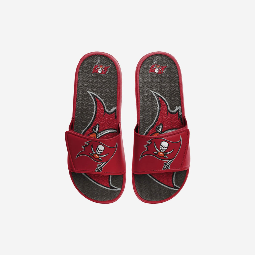 Tampa Bay Buccaneers Youth Colorblock Big Logo Gel Slide FOCO S - FOCO.com