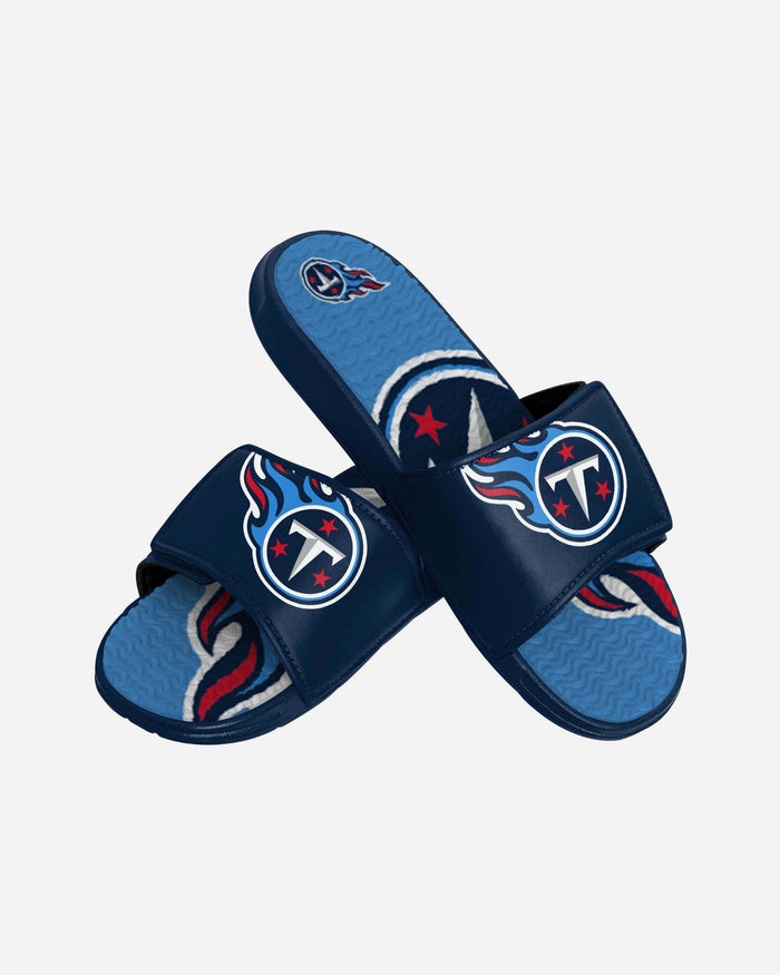 Tennessee Titans Youth Colorblock Big Logo Gel Slide FOCO - FOCO.com